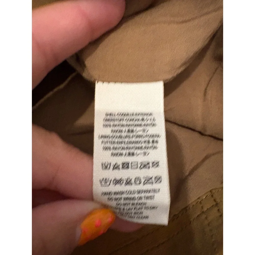 Free People Modern Femme Vegan Leather Mini Skirt Tan Brown Size 0